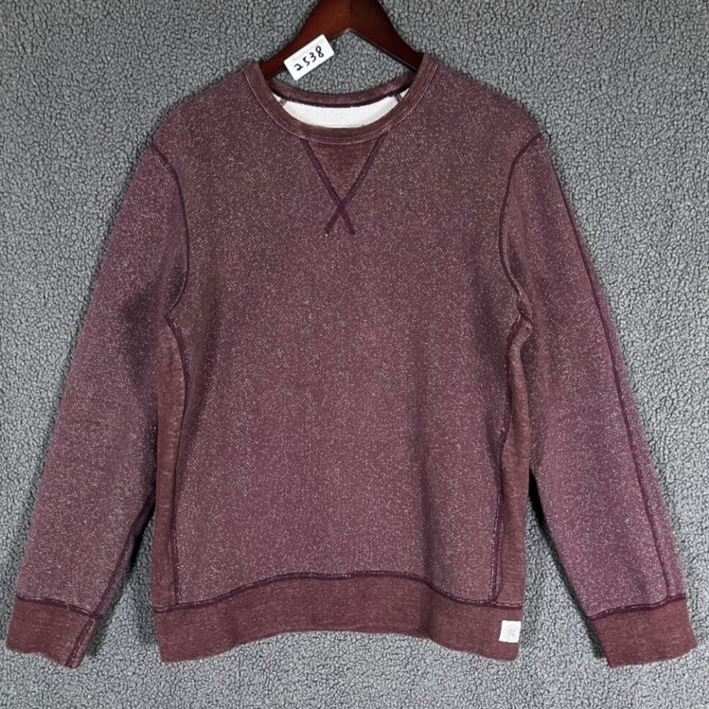 Reigning Champ Tiger Fleece Crewneck Sweatshirt - Men's Size M - Red